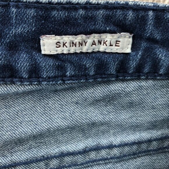 Anne Klein Womens Jeans 6 Missy Leo Skinny Ankle Blue Denim Stretch Casual - Picture 10 of 15
